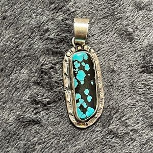Turquoise set in sterling silver